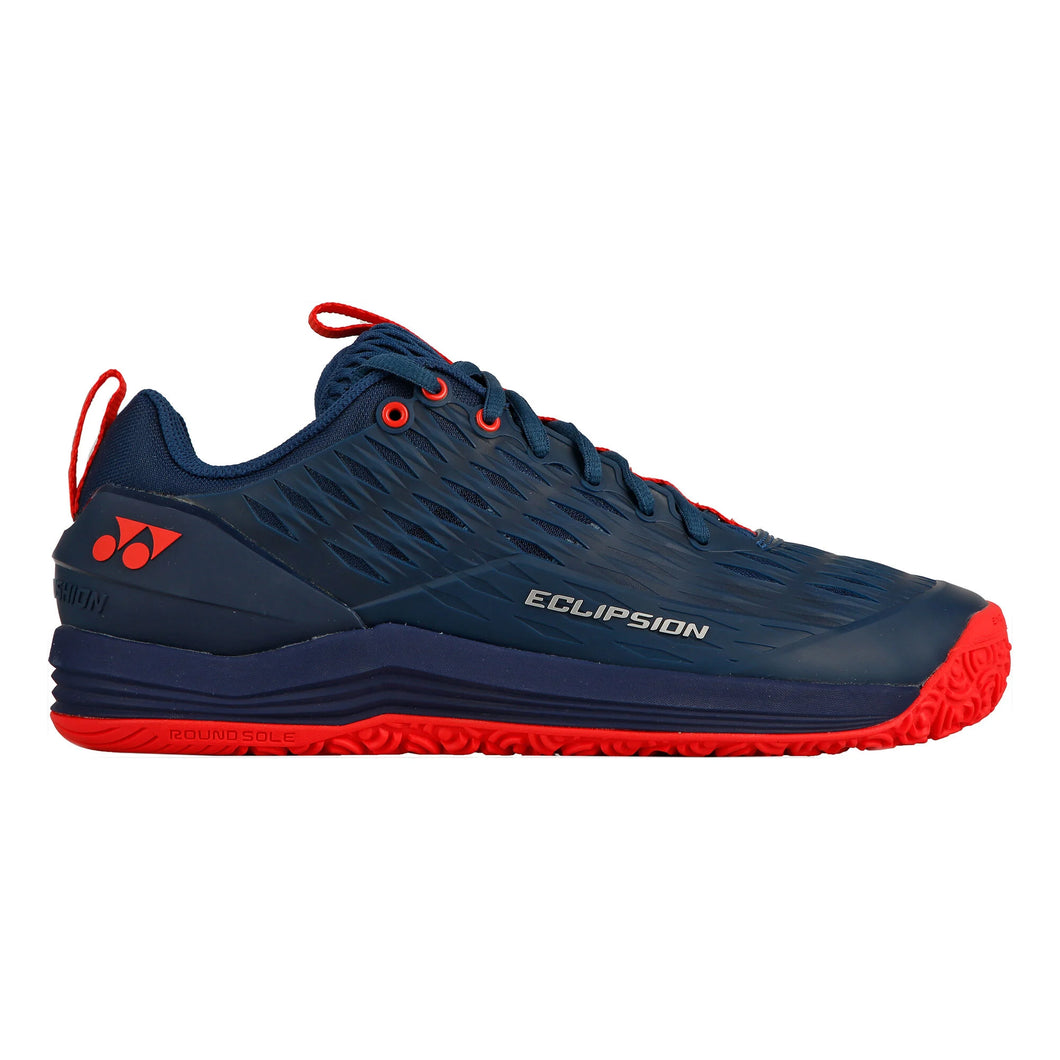 Yonex Power Cushion Eclipsion 3 Mens Tennis Shoes - 9.0/Navy/Red Nr/D Medium