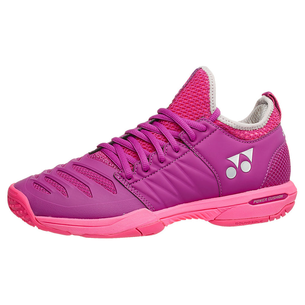 Yonex Fusion Rev 3 Clay Womens Tennis Shoes - 9.5/Berry Pink Bp/B Medium