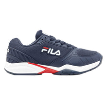 Load image into Gallery viewer, Fila Volley Zone Navy Mens Pickleball Shoes - NAVY/RED/WT 422/D Medium/12.0
 - 1