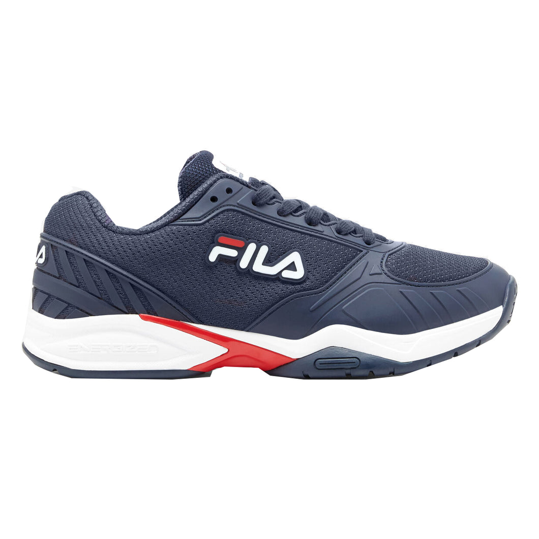 Fila Volley Zone Navy Mens Pickleball Shoes - NAVY/RED/WT 422/D Medium/12.0
