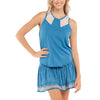 Lucky in Love Licensed to Chill Aegean Blue Womens Tennis Tank Top