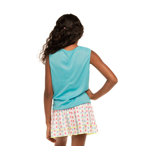 Lucky in Love Twist Front Sky Girls Shirt