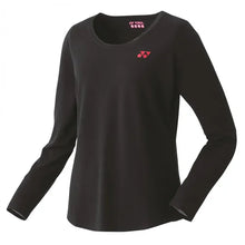Load image into Gallery viewer, Yonex Practice Womens Longsleeve Tennis T-Shirt - Black Bk/L
 - 1