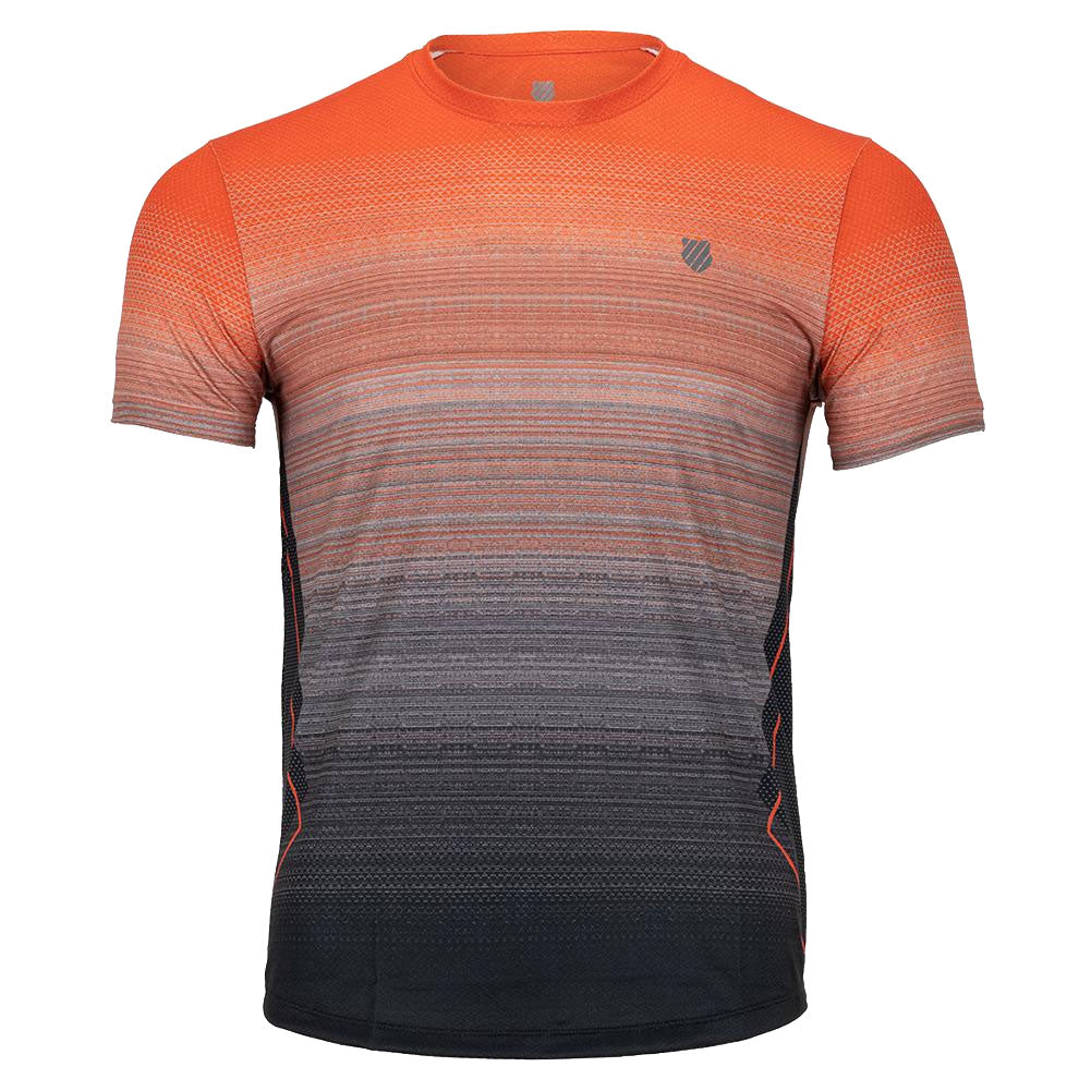 K-Swiss Surge Orange Men Short Sleeve Tennis Shirt