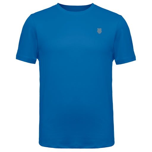 K-Swiss Surge Solid Blue Mens Tennis Shirt - CLASSIC BLU 495/XL