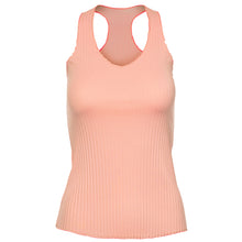 Load image into Gallery viewer, K-Swiss Pleated V-Neck Womens Tennis Tank Top - PEACH AMBER 875/L
 - 1