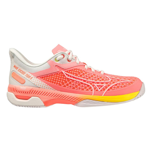 Mizuno Wave Exceed Tour 5 AC Womens Tennis Shoes - Candy Coral/Wht/B Medium/10.0