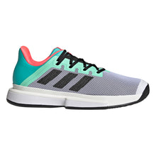 Load image into Gallery viewer, Adidas SoleMatch Bounce Mint Mens Tennis Shoes - WT/BK/MINT 100/D Medium/13.0
 - 1