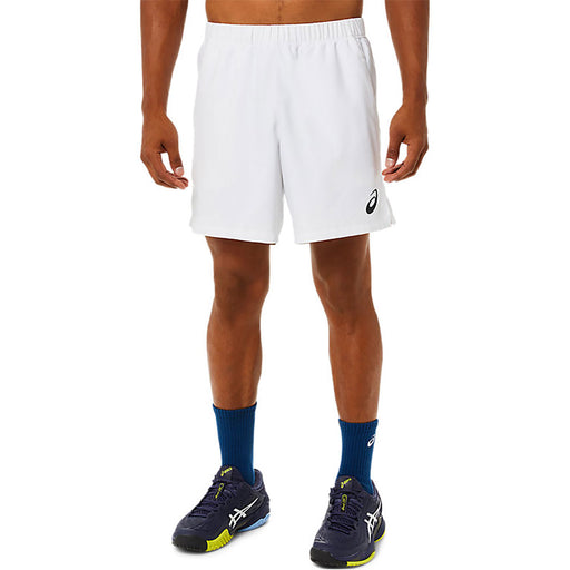 Asics Match 7in Mens Tennis Shorts - BRLLANT WHT 100/XXL
