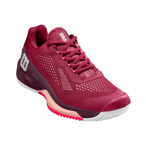 Wilson Rush Pro 4.0 Womens Tennis Shoes - Beet Red/White/B Medium/10.5
