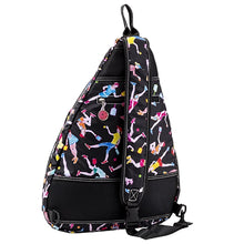 Load image into Gallery viewer, Sydney Love Crossbody Black Pickleball Backpack
 - 2