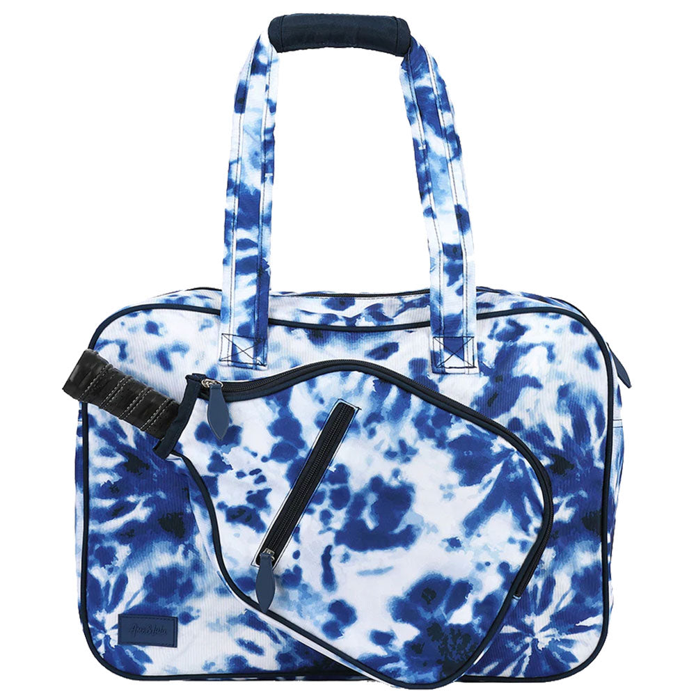 Ame & Lulu Navy Tie Dye Pickleball Tote - Navy Tie Dye