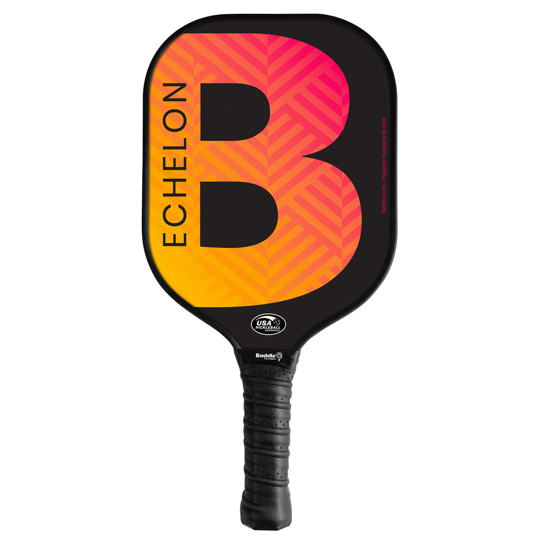 Baddle Echelon Coral Midweight Pickleball Paddle - Ombre Coral/4/7.7 OZ