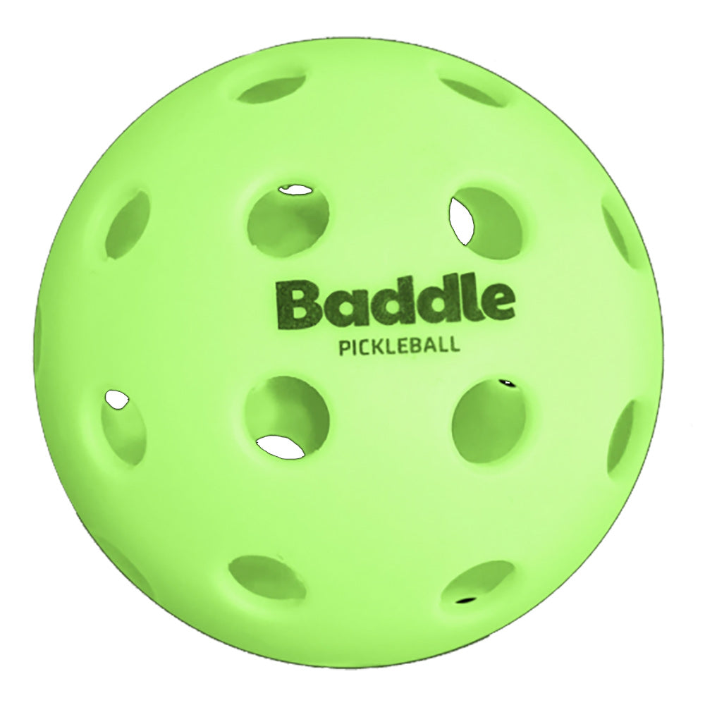 Baddle Glow in Dark Outdoor Pickleball Balls 3 PK - Green Glow