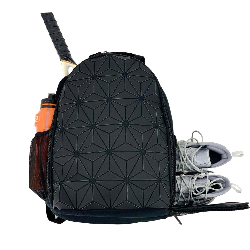 NiceAces Geo Black Tennis Backpack - Black