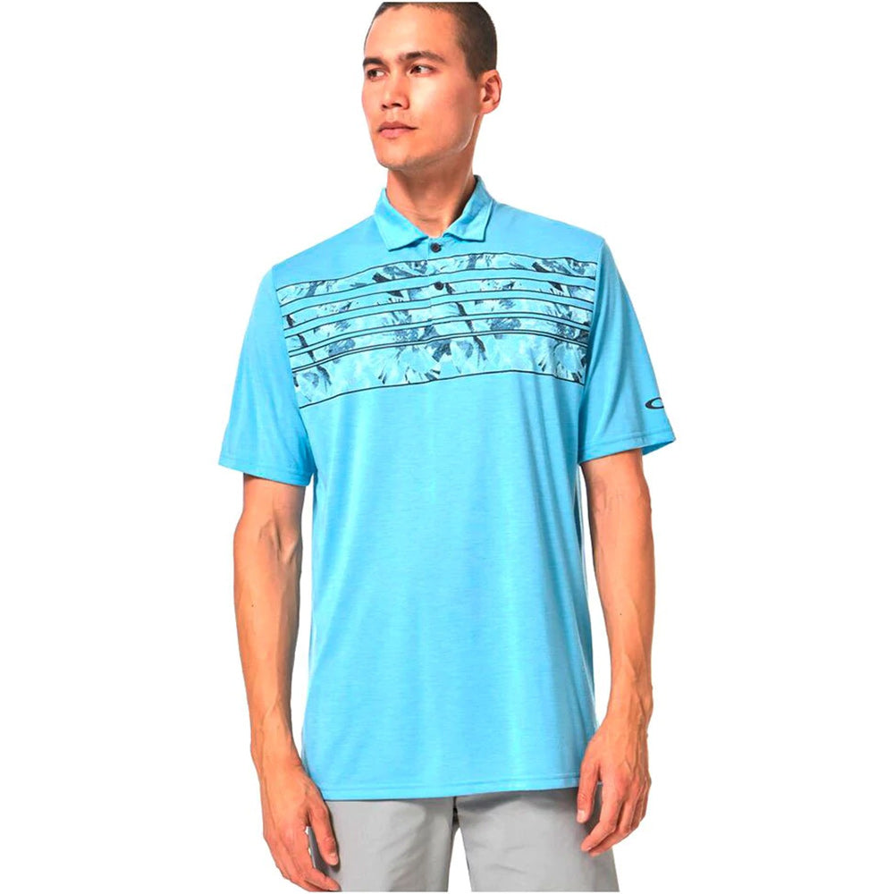 Oakley Azalea Stripe Mens Polo - AVIATR HTHR 6F1/XL