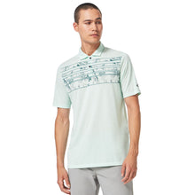 Load image into Gallery viewer, Oakley Azalea Stripe Mens Polo - Bay Grn Htr 7ta/XL
 - 3