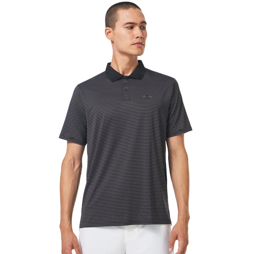 Oakley Divisional Stripe Mens Polo - Blackout 02e/XXL