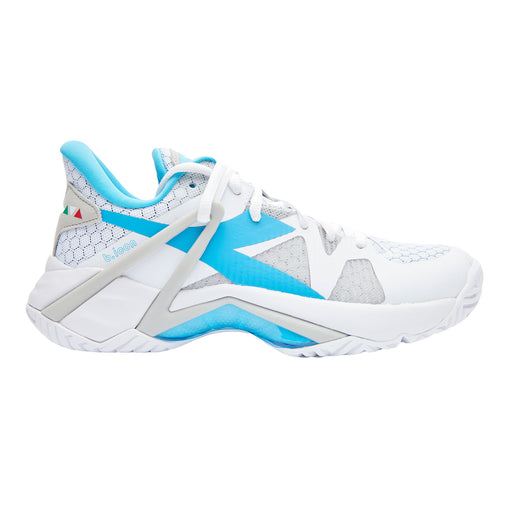 Diadora B.Icon AG Womens Tennis Shoes - WHT/AQUAR D0190/B Medium/9.5