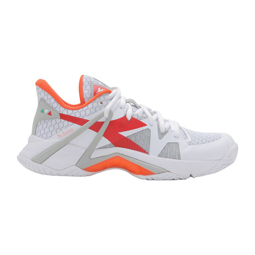 Diadora B.Icon AG Womens Tennis Shoes - WHT/RED C6389/B Medium/10.0