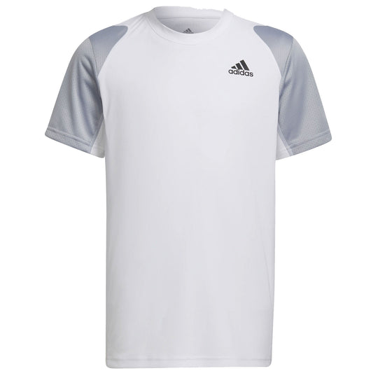 Adidas Club White-Silver Boys Tennis T-Shirt
