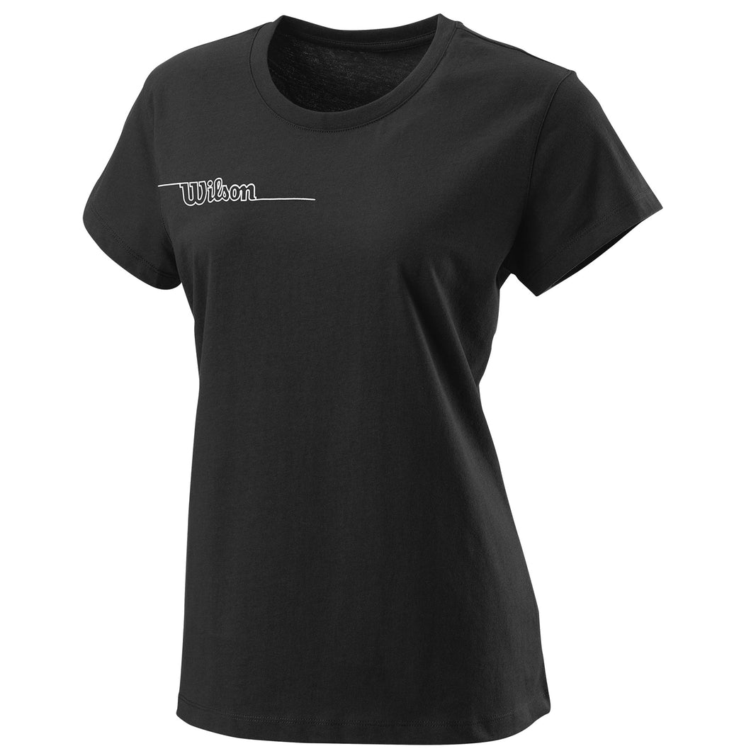 Wilson Team II Tech Womens Tennis Shirt - Black/XL