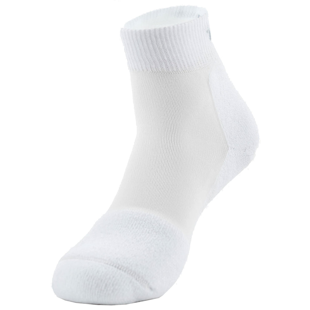 Thorlo Pickleball Light Cushion Ankle Socks - WHITE 004/XL