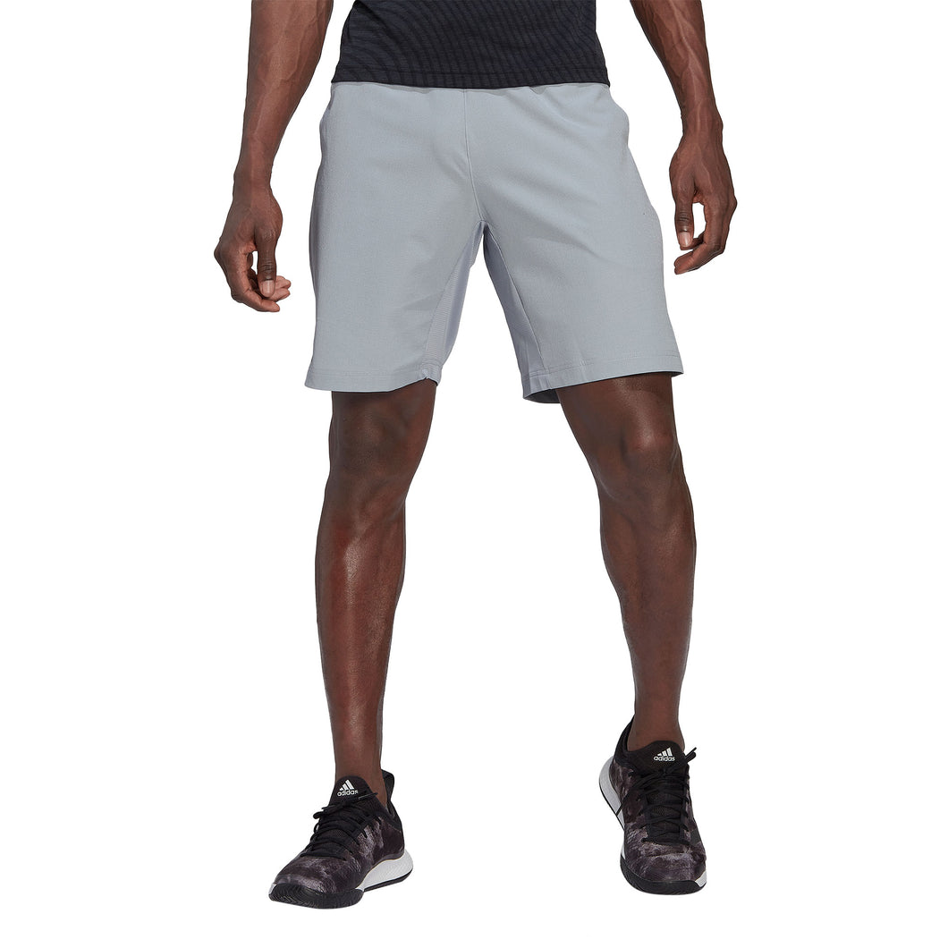 Adidas Ergo 9in Halo Silver Mens Tennis Shorts - HALO SILVER 020/XXL
