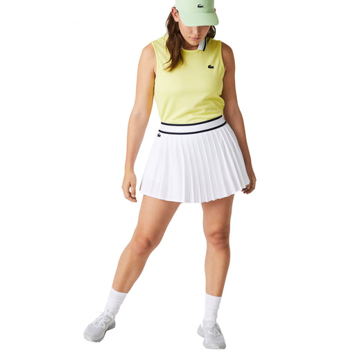 Lacoste Light Pleated Wht 13.5in Wmns Tennis Skirt - White Evp/10