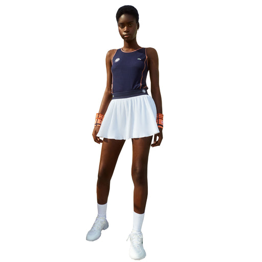 Lacoste Roland Garros White Womens Tennis Skirt - WHITE 522/10