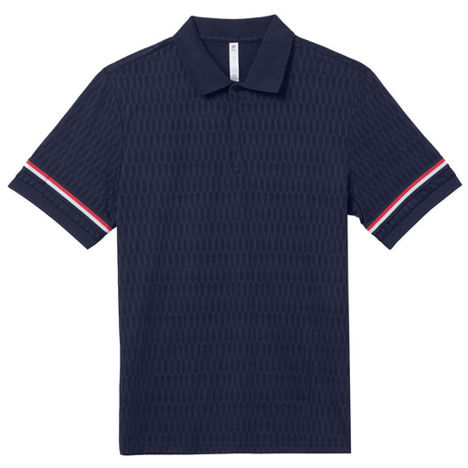 Fila Essentials Heritage Jacquard Mens Tennis Polo - NAVY 412/XXL