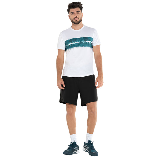 K-Swiss Tide Stripe Crew Tide Mens Tennis Shirt