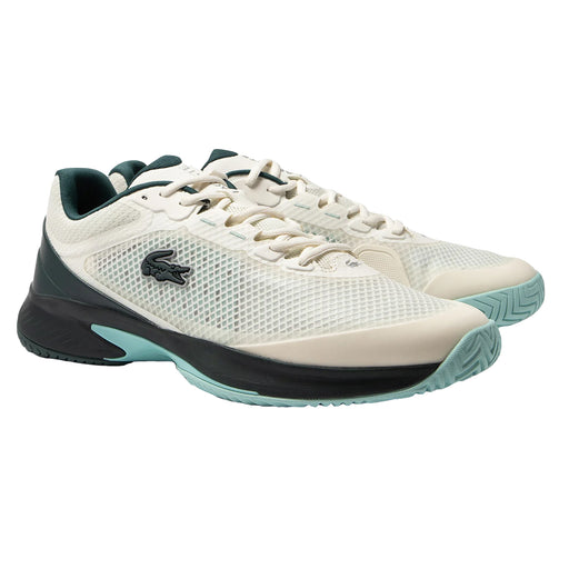 Lacoste Tech Point All-Court Womens Tennis Shoes - Off Wht/Dk Grn/B Medium/10.0