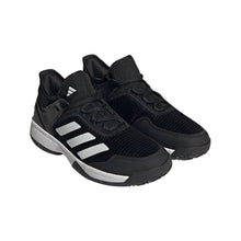 Load image into Gallery viewer, Adidas Ubersonic 4 Junior Tennis Shoes - Black/White/M/6.0
 - 5