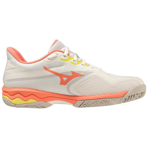 Mizuno Wave Exceed Light 2 AC Womens Tennis Shoes - Snow Wht/Coral/B Medium/10.0
