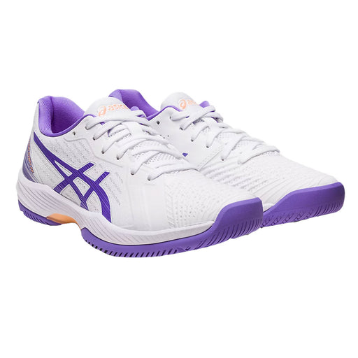 Asics Solution Swift FF Womens Tennis Shoes - White/Amethyst/B Medium/12.0