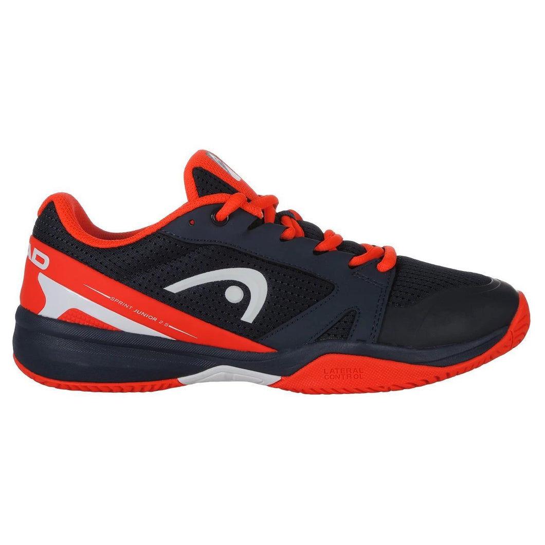 Head Sprint 2.5 Dark Blue Junior Tennis Shoes - Dk.bkue/N.red/6.0