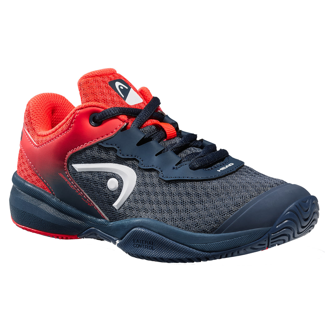Head Sprint 3.0 Navy Junior Tennis Shoes - Navy/Red/6.0