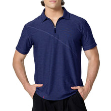 Load image into Gallery viewer, SB Sport Short Sleeve Mens Tennis Polo - Navy Melange/1X
 - 2