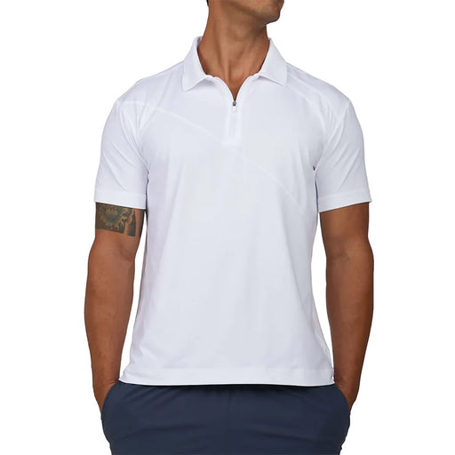 SB Sport Short Sleeve Mens Tennis Polo - White/2X