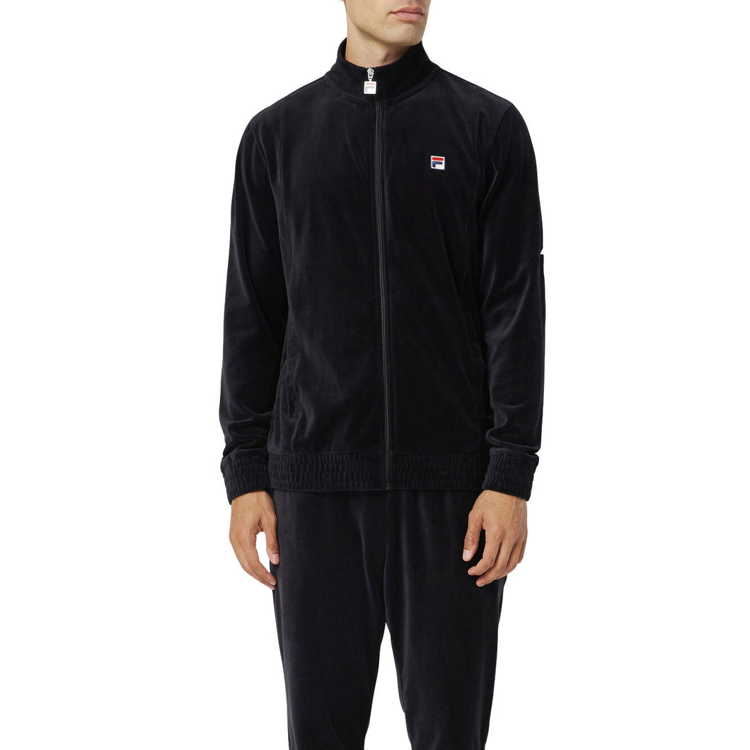 FILA O-Fit Mens Velour Jacket - BLACK 001/XXXL