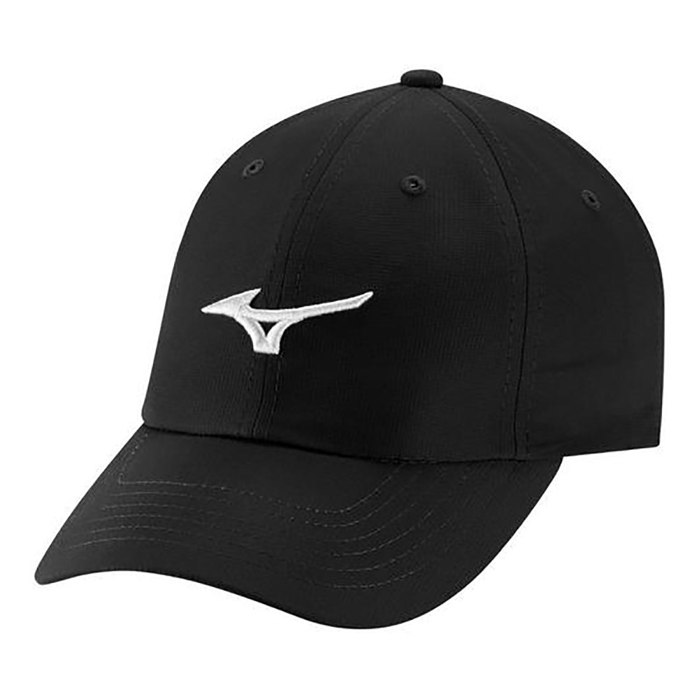 Mizuno Tour Adjustable Lightweight Hat - Black/White/One Size