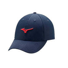 Load image into Gallery viewer, Mizuno Tour Adjustable Lightweight Hat - Navy/Red/One Size
 - 3