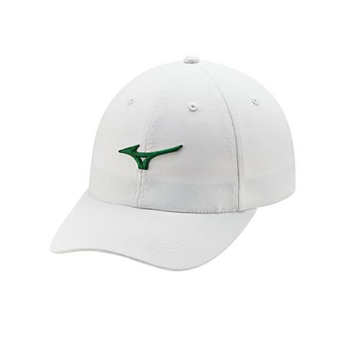 Mizuno Tour Adjustable Lightweight Hat - White/Green/One Size