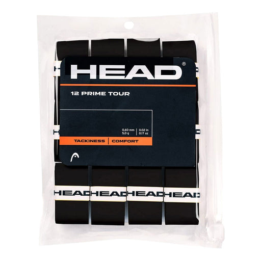 Head Prime Tour 12 Pack Black Overgrip - Black