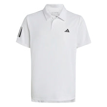 Load image into Gallery viewer, Adidas Club Tennis 3-Stripes Boys Tennis Polo - WHITE 100/XL
 - 1