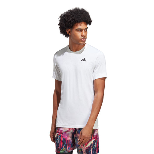 Adidas FreeLift Mens Tennis T-Shirt - WHITE 100/XXL