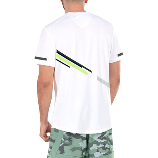 K-Swiss Dynamic Stripe Crew White Men Tennis Shirt