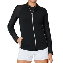 Load image into Gallery viewer, Sofibella Staples Womens Tennis Jacket - Black/2X
 - 1