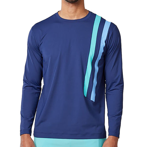 SB Sport All Seasons Long Sleeve Mens Tennis Shirt - Navy/2X